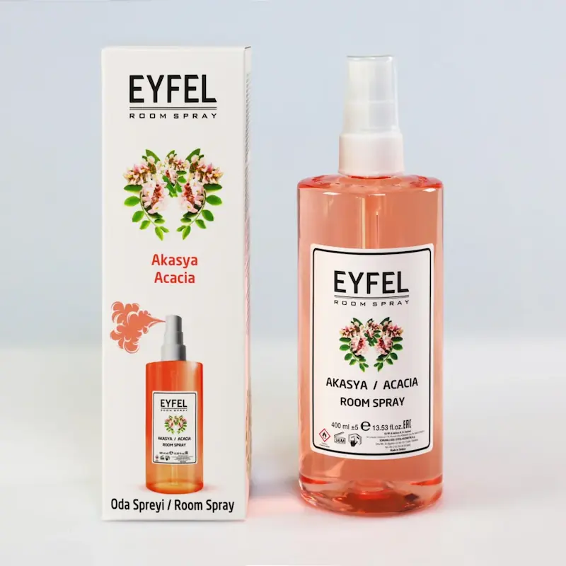 اسپری خوشبوکننده هوا ایفل اصل با رایحه اقاقیا 400 میلیلیتر اسپری خوشبوکننده هوا ایفل با رایحه اقاقیا و حجم 400 میلیلیتر